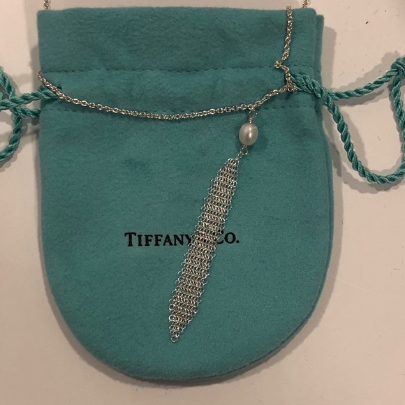 tiffany mesh tassel pendant